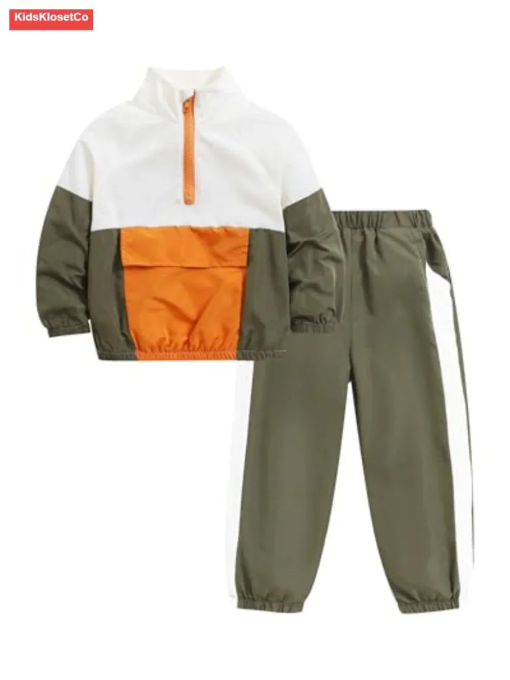 Toddler Boy Waterproof Windbreaker Jacket & Pants Set Pullover 2T-7T